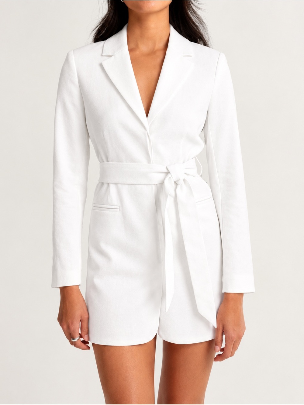 Abercrombie & Fitch Women’s Size XXST White Tuxedo Blazer Mini Dress